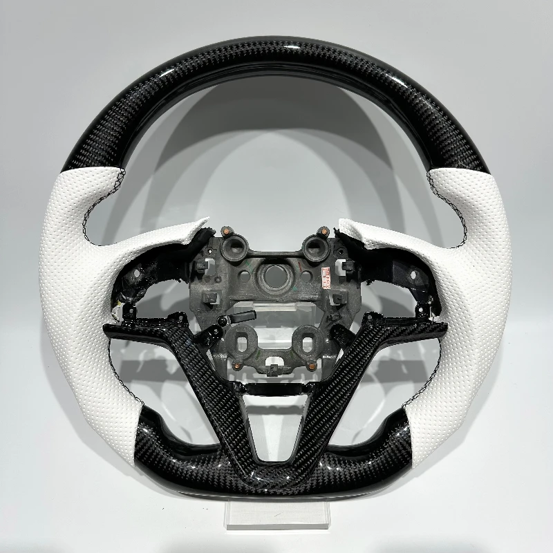 Black Carbon Fiber Racing Wheel for Hyundai Tucson 2011 2018 2020 2024 with White Perforated Leather Factory Direct Sales New
Black Carbon Fiber Racing Wheel for Hyundai Tucson 2011 2018 2020 2024 with White Perforated Leather Factory Direct Sales New