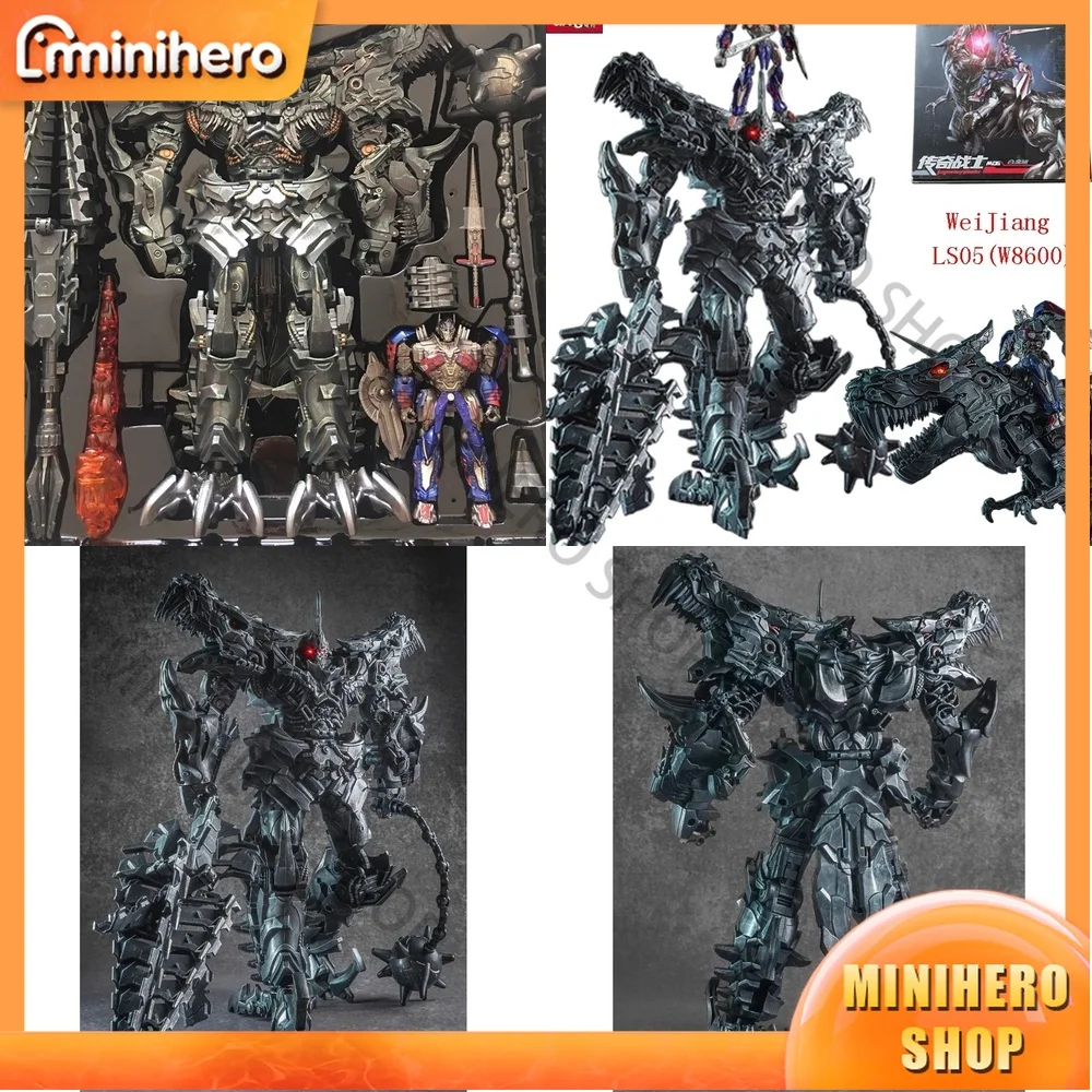 В наличии: Трансформируемая игрушка Grimlock W8600 от WEIJIANG BMB LS05 SS07 MP08, аниме-фигурка динозавра-робота из сплава
В наличии: Трансформируемая игрушка Grimlock W8600 от WEIJIANG BMB LS05 SS07 MP08, аниме-фигурка динозавра-робота из сплава