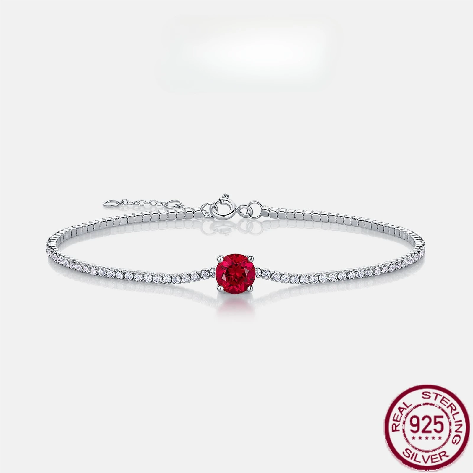 Новый простой модный браслет из чистого серебра S925 с красными сокровищами и цветной шкатулкой с сокровищами, свадебные украшения 
Новый простой модный браслет из чистого серебра S925 с красными сокровищами и цветной шкатулкой с сокровищами, свадебные украшения