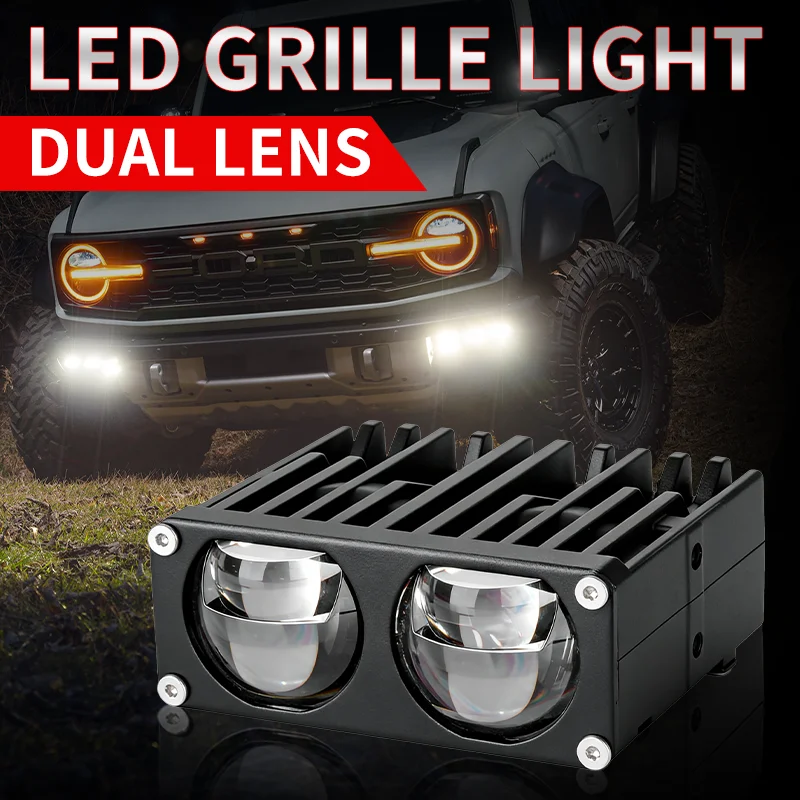 LED Car Mesh Grille Motorcycle Car Grille Spotlight Projector Len Light Super Bright Motorcycle Auxiliary Spotlight 6000K 12V
LED Car Mesh Grille Motorcycle Car Grille Spotlight Projector Len Light Super Bright Motorcycle Auxiliary Spotlight 6000K 12V
