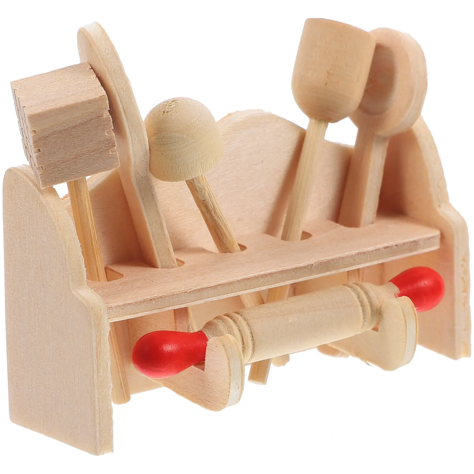 2Sets Sturdy Wood Mini Kitchen Utensils Miniature Cooking Accessories for Pretend Chef Play Tiny House Decoration Mini Dollhouse
2Sets Sturdy Wood Mini Kitchen Utensils Miniature Cooking Accessories for Pretend Chef Play Tiny House Decoration Mini Dollhouse