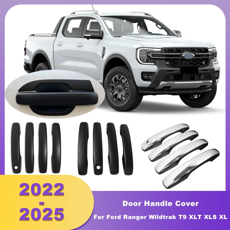 ABS Chrome Side Door Handle Cover Trims For Ford Ranger Wildtrak T9 2022 2023 2024 2025 Sport XLT XLS XL Raptor Double Cabin
ABS Chrome Side Door Handle Cover Trims For Ford Ranger Wildtrak T9 2022 2023 2024 2025 Sport XLT XLS XL Raptor Double Cabin