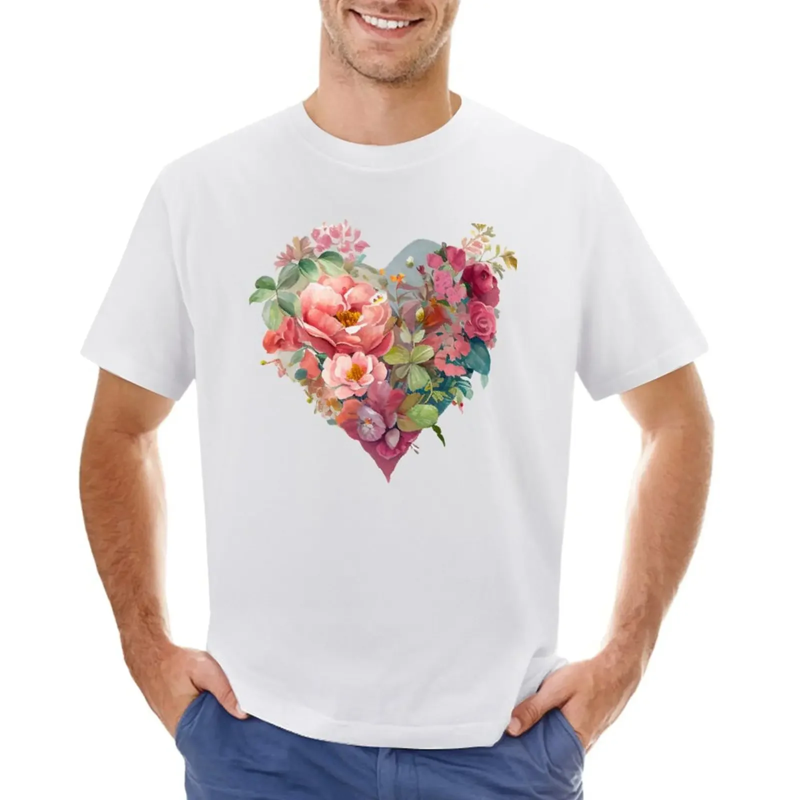 Romantic Floral Heart T-shirt customs design your own plus sizes aesthetic clothes vintage clothes designer t shirt men
Romantic Floral Heart T-shirt customs design your own plus sizes aesthetic clothes vintage clothes designer t shirt men