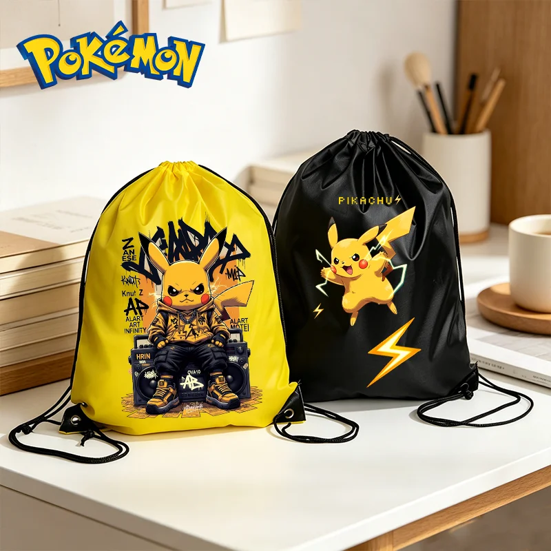 Pokemons Drawstring Bags Cartoon Bundle Bag Pikachus Print Storage Pouch Men Cool Travel Picnic Portable Pocket Women Knapsack
Pokemons Drawstring Bags Cartoon Bundle Bag Pikachus Print Storage Pouch Men Cool Travel Picnic Portable Pocket Women Knapsack