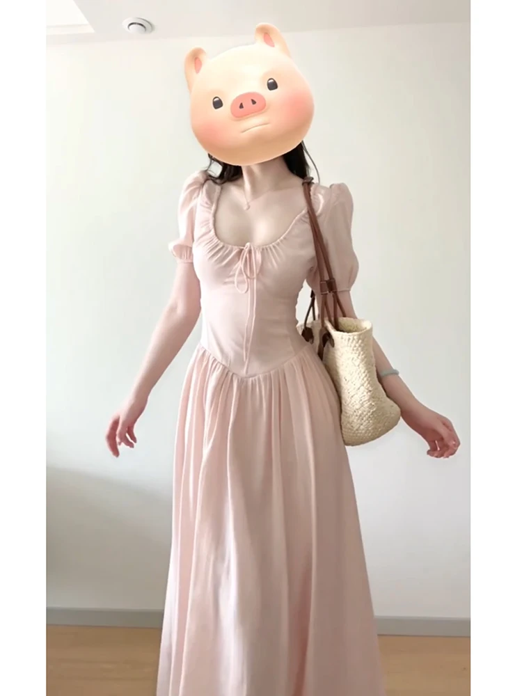 Strive Umei Pure Desire Bubble Sleeve Waist Cinched A-Line Skirt Women Summer Sweet First Love Square Neck Long Dress
Strive Umei Pure Desire Bubble Sleeve Waist Cinched A-Line Skirt Women Summer Sweet First Love Square Neck Long Dress