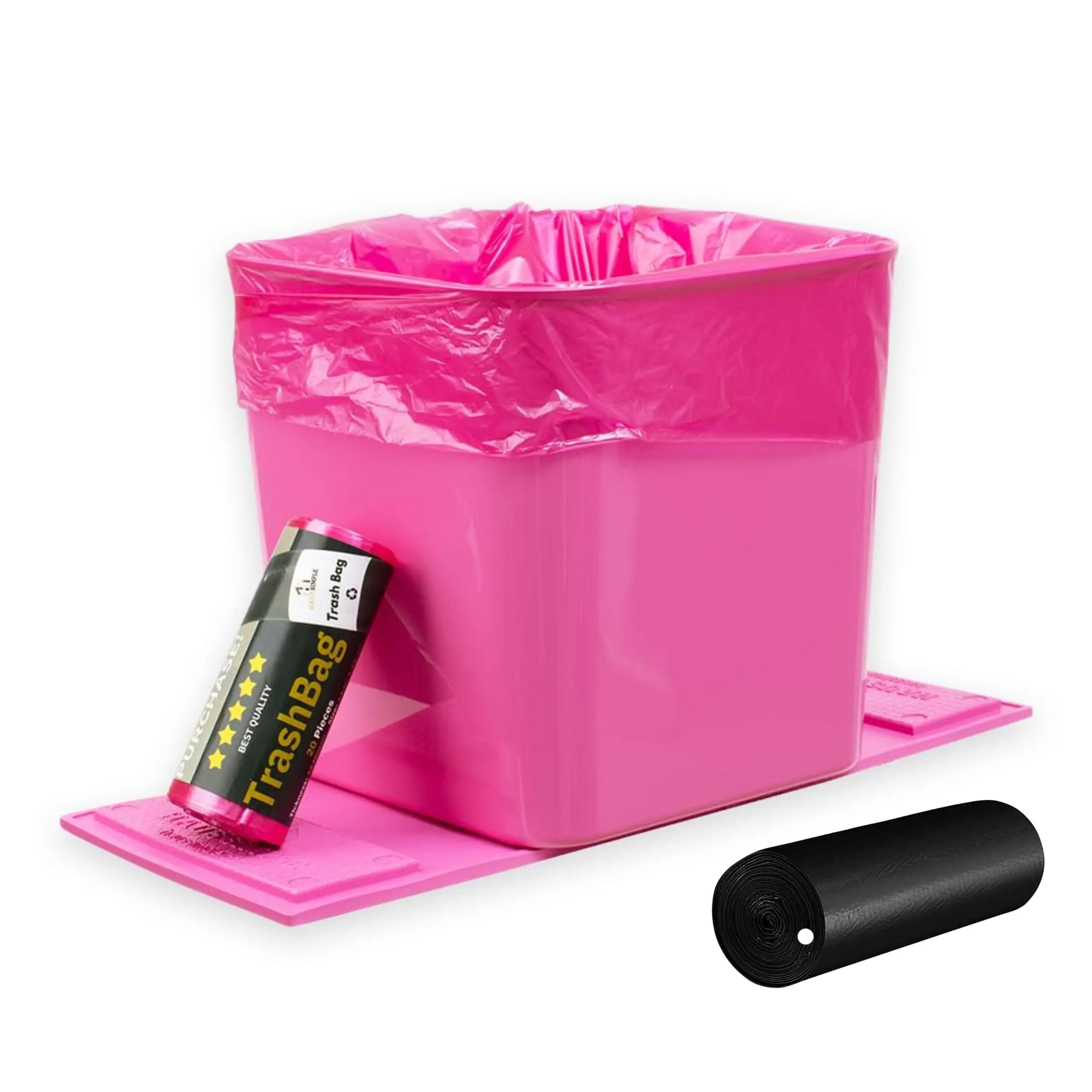 Pink Car Trash Can With Black Trash Bags – Leakproof Anti-Slip Base For SUVs Trucks
Pink Car Trash Can With Black Trash Bags – Leakproof Anti-Slip Base For SUVs Trucks