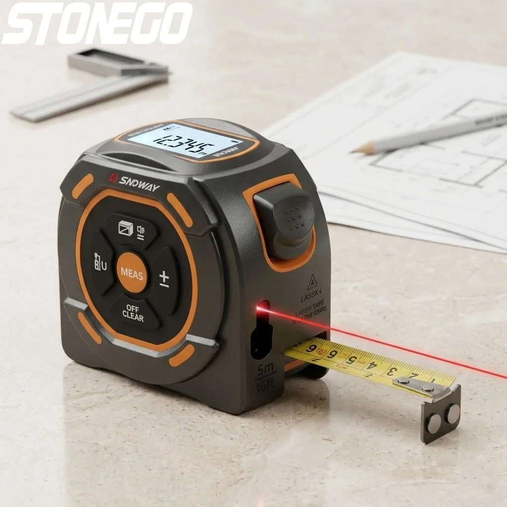 High Precision Digital Laser Measure 2in1 Tape Rangefinder Steel Measuring Tool 131ft 197ft 1PC
High Precision Digital Laser Measure 2in1 Tape Rangefinder Steel Measuring Tool 131ft 197ft 1PC