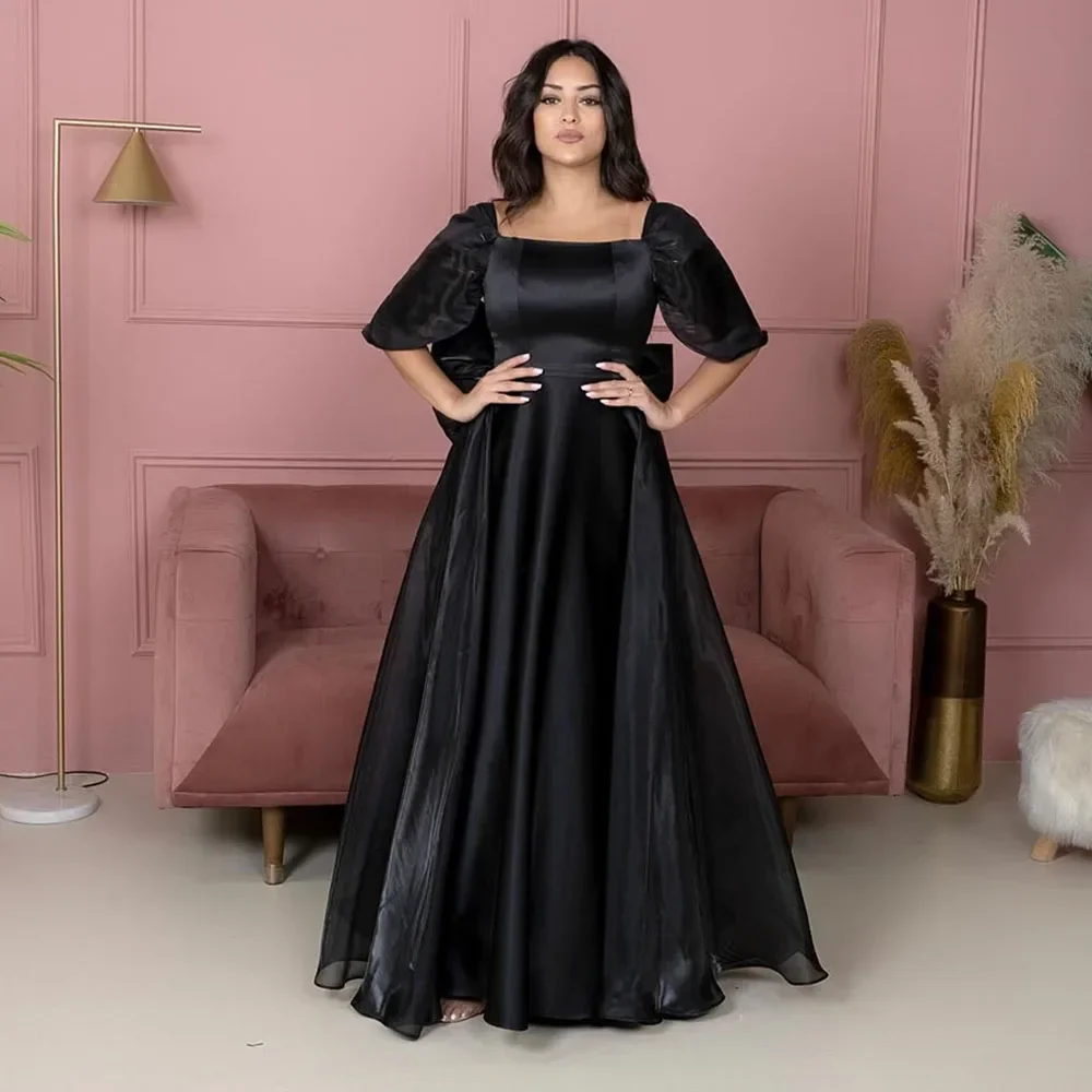 Customized A-line Prom Gown Square Neck Elegant Backless Evening Dresses Short Sleeve Solid Color Banquet Party Dress for Women
Customized A-line Prom Gown Square Neck Elegant Backless Evening Dresses Short Sleeve Solid Color Banquet Party Dress for Women