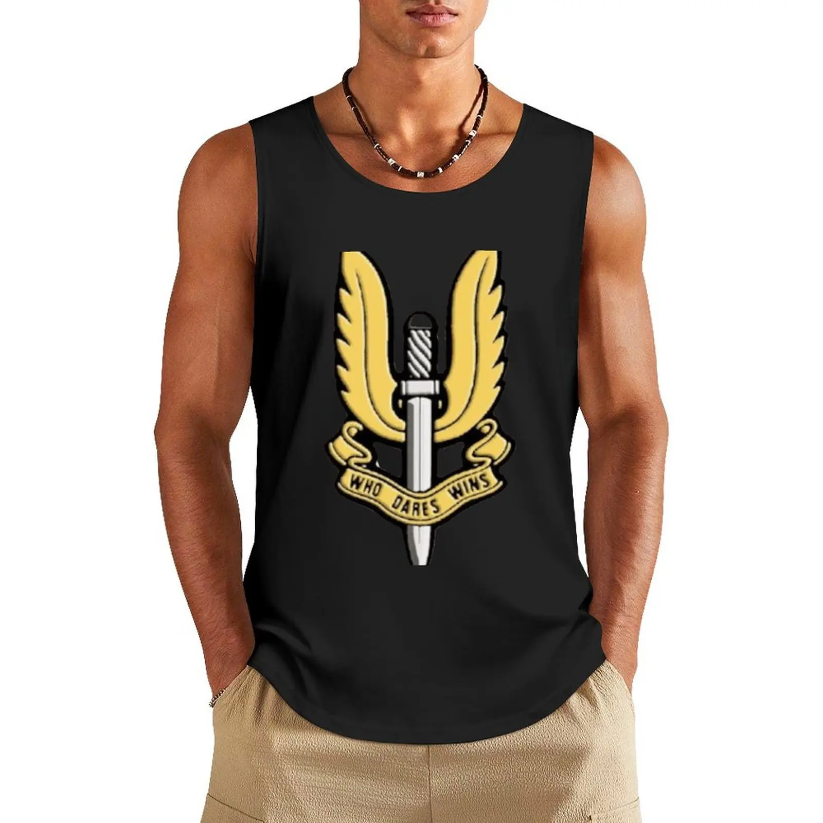 SAS- WHO DARES WINS- Logo Tank Top sports clothes for men gym accessories man gym shirts
SAS- WHO DARES WINS- Logo Tank Top sports clothes for men gym accessories man gym shirts