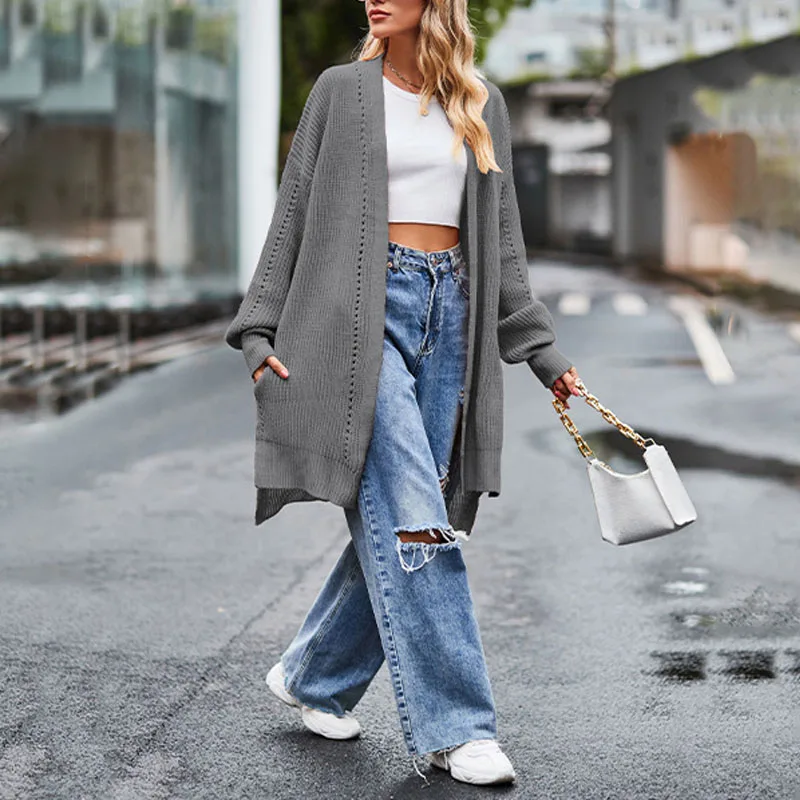 2023 Autumn and Winter New Women's Fashion Casual Loose Large Knitted Cardigan Solid Color Comfortable Versatile Coat
2023 Autumn and Winter New Women's Fashion Casual Loose Large Knitted Cardigan Solid Color Comfortable Versatile Coat
