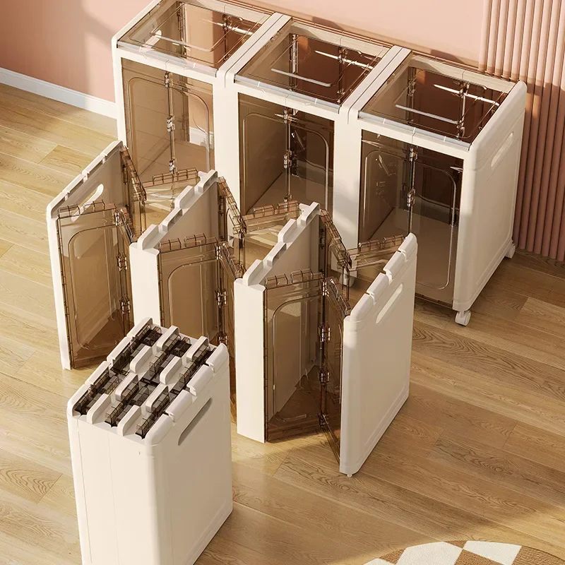 Storage box Foldable mobile storage cabinet Multifunctional large-capacity household plastic finishing box
Storage box Foldable mobile storage cabinet Multifunctional large-capacity household plastic finishing box