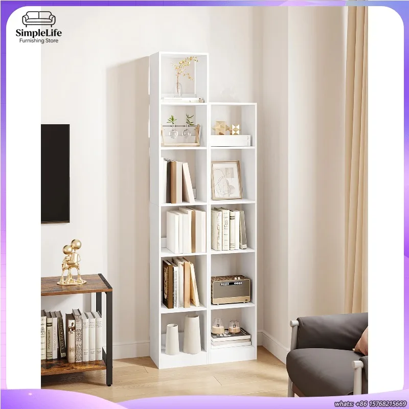 6 Tier Cube Bookcase Modern Open Wooden Shelf Storage Display Unit for Living Room Bedroom Home Office White
6 Tier Cube Bookcase Modern Open Wooden Shelf Storage Display Unit for Living Room Bedroom Home Office White