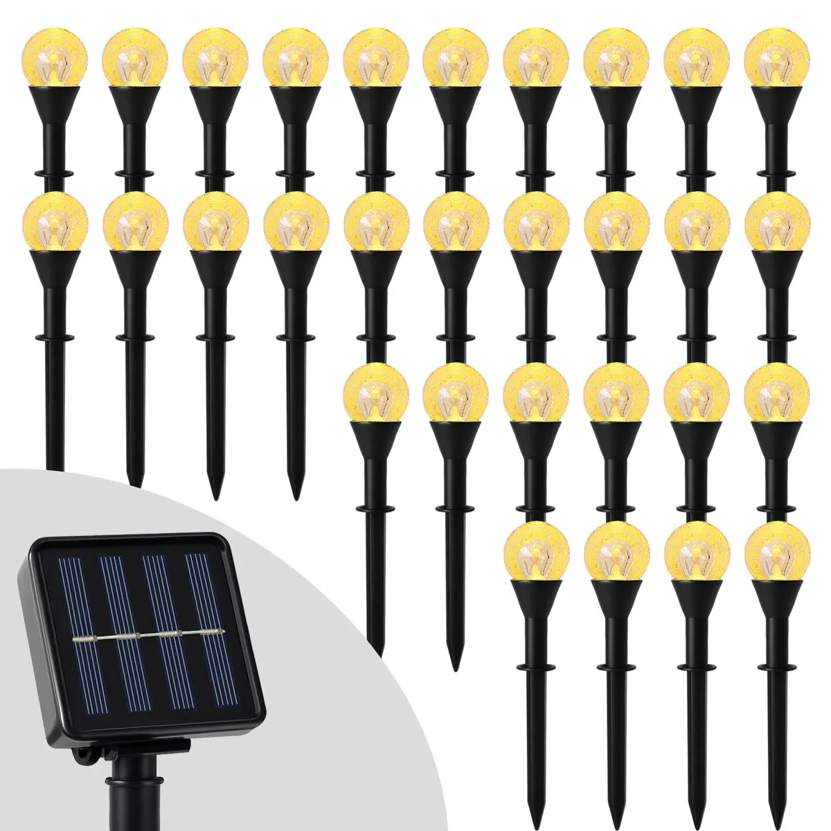 Наружные солнечные гирлянды с пузырьками, 20/30 светодиодов, солнечный светильник для патио, 8 режимов, праздничное освещение для сада, кемпинга, рождественского декора
Наружные солнечные гирлянды с пузырьками, 20/30 светодиодов, солнечный светильник для патио, 8 режимов, праздничное освещение для сада, кемпинга, рождественского декора