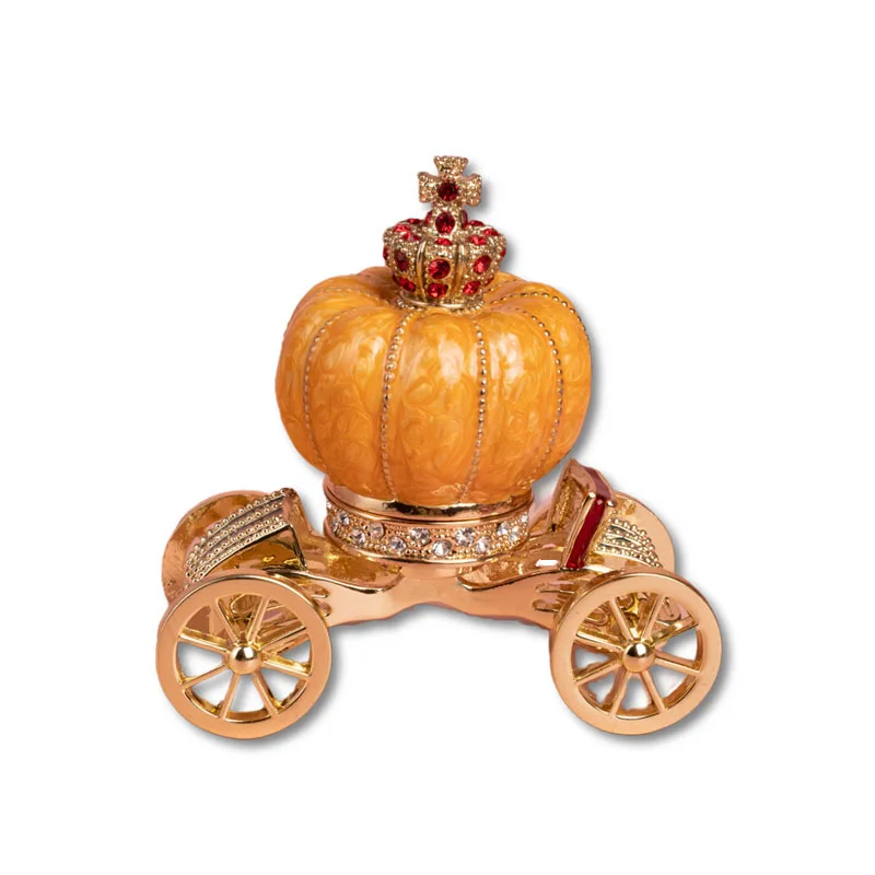 European Style Pumpkin Carriage Jewel Case Jewelry Storage Box Metal Handicraft Home Furnishing Articles
European Style Pumpkin Carriage Jewel Case Jewelry Storage Box Metal Handicraft Home Furnishing Articles