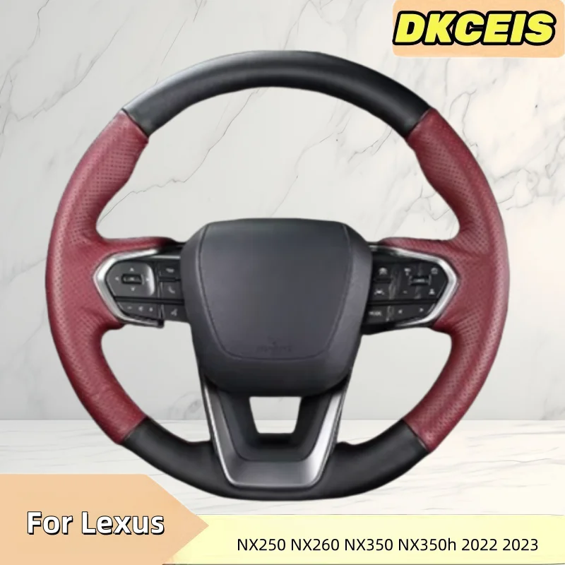 Автомобильный чехол на руль из натуральной кожи, дышащий для Lexus NX250 NX260 NX350 NX350h 2022, плетеный чехол на руль с крестом
Автомобильный чехол на руль из натуральной кожи, дышащий для Lexus NX250 NX260 NX350 NX350h 2022, плетеный чехол на руль с крестом