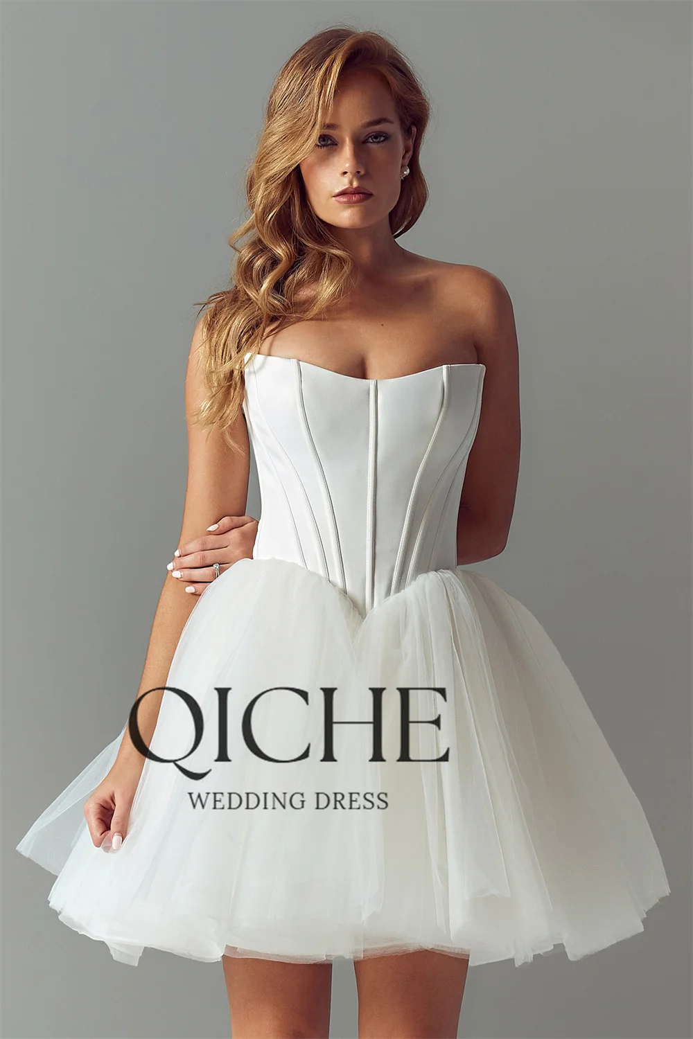 QICHE Simple Short A-Line Wedding Dresses 2026 Off The Shoulder Pleat Boat-Neck Bridal Party Gowns Vestidos De Noiva Customized
QICHE Simple Short A-Line Wedding Dresses 2026 Off The Shoulder Pleat Boat-Neck Bridal Party Gowns Vestidos De Noiva Customized