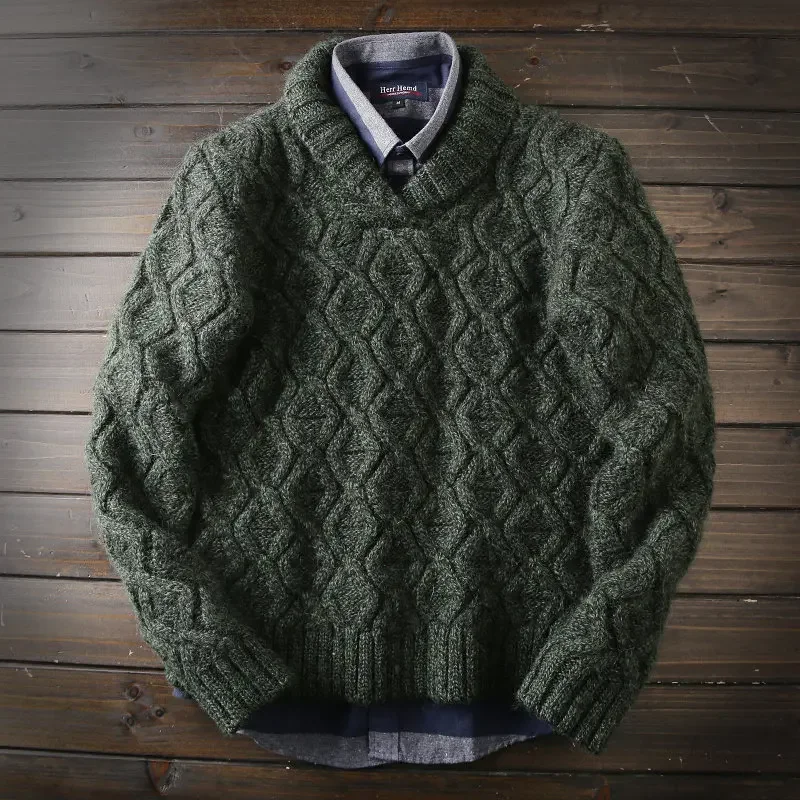 Gaoke wool, Italian custom original order thickened knitted sweater jacket
Gaoke wool, Italian custom original order thickened knitted sweater jacket