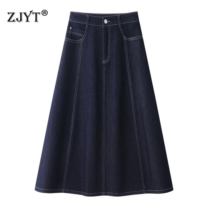 ZJYT Уличная модная джинсовая длинная юбка для женщин, весна 2026, повседневные синие джинсовые юбки с высокой талией, женская одежда Lady Faldas
ZJYT Уличная модная джинсовая длинная юбка для женщин, весна 2026, повседневные синие джинсовые юбки с высокой талией, женская одежда Lady Faldas