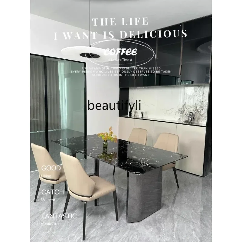 A26 Imported natural marble black rose dining table household high-end luxury stone rectangular dining table a16
A26 Imported natural marble black rose dining table household high-end luxury stone rectangular dining table a16