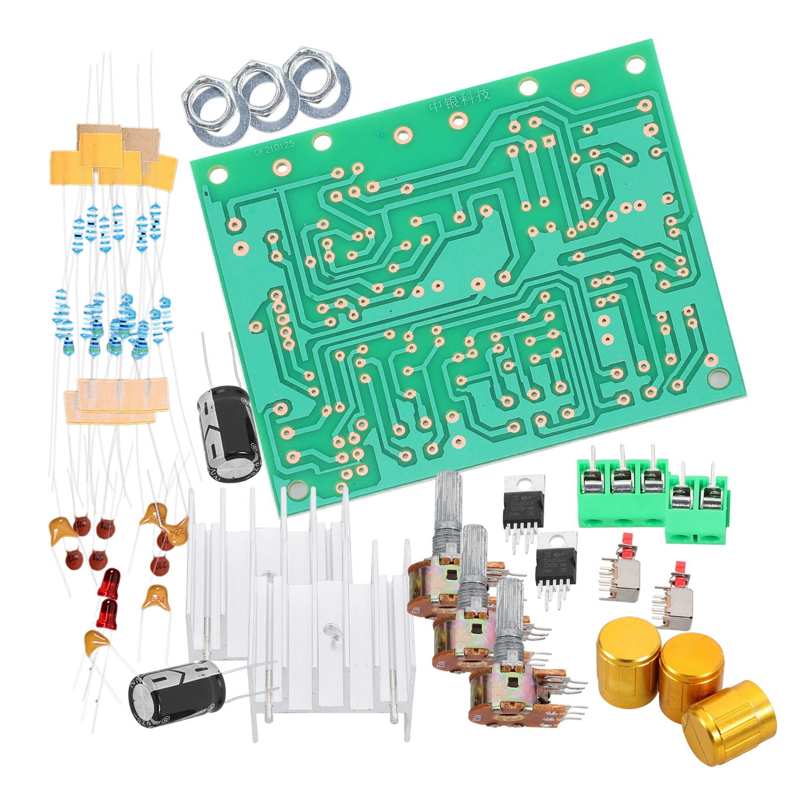 1 Set Amplifier Board Kit Dual Channel Audio Stereo Amp Module Power Circuit Board Diy Subwoofer Plastic Durable Easy Assembly
1 Set Amplifier Board Kit Dual Channel Audio Stereo Amp Module Power Circuit Board Diy Subwoofer Plastic Durable Easy Assembly