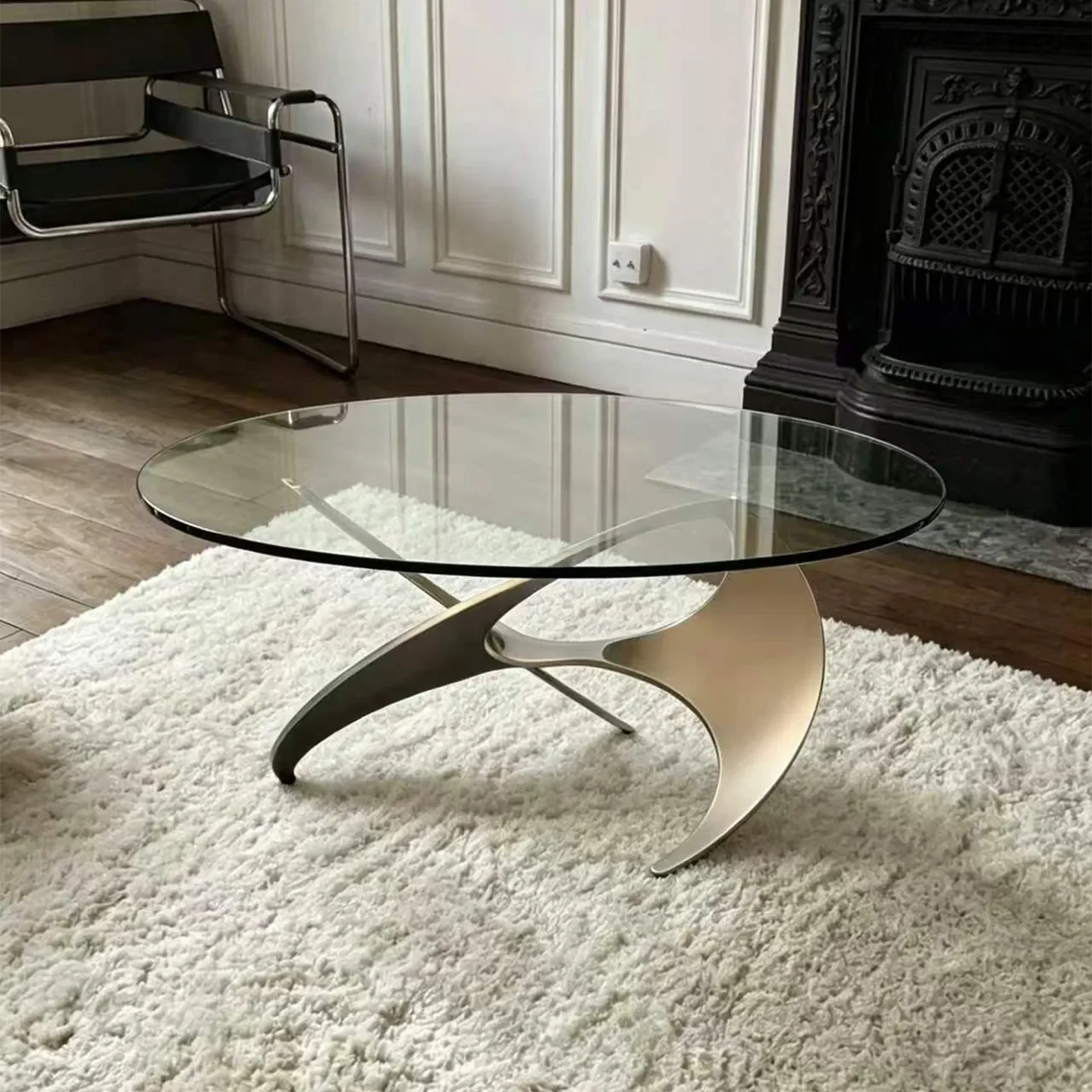Spiral wind coffee table coffee low table foot leg bracket coffee table stainless steel modern creative simple Bauhaus
Spiral wind coffee table coffee low table foot leg bracket coffee table stainless steel modern creative simple Bauhaus