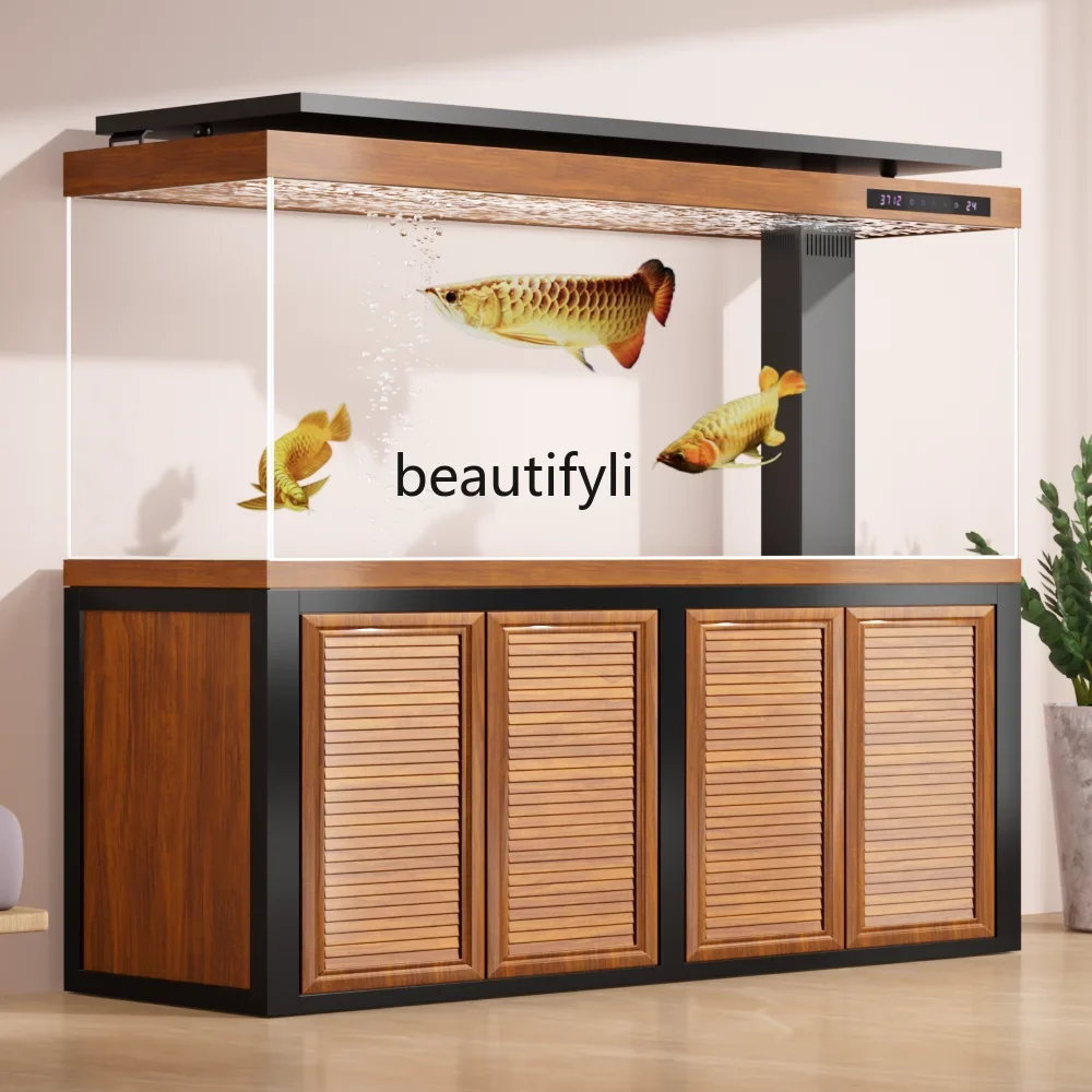 cqyLarge living room ultra-white glass aquarium bottom filter partition square tank new arowana tank
cqyLarge living room ultra-white glass aquarium bottom filter partition square tank new arowana tank