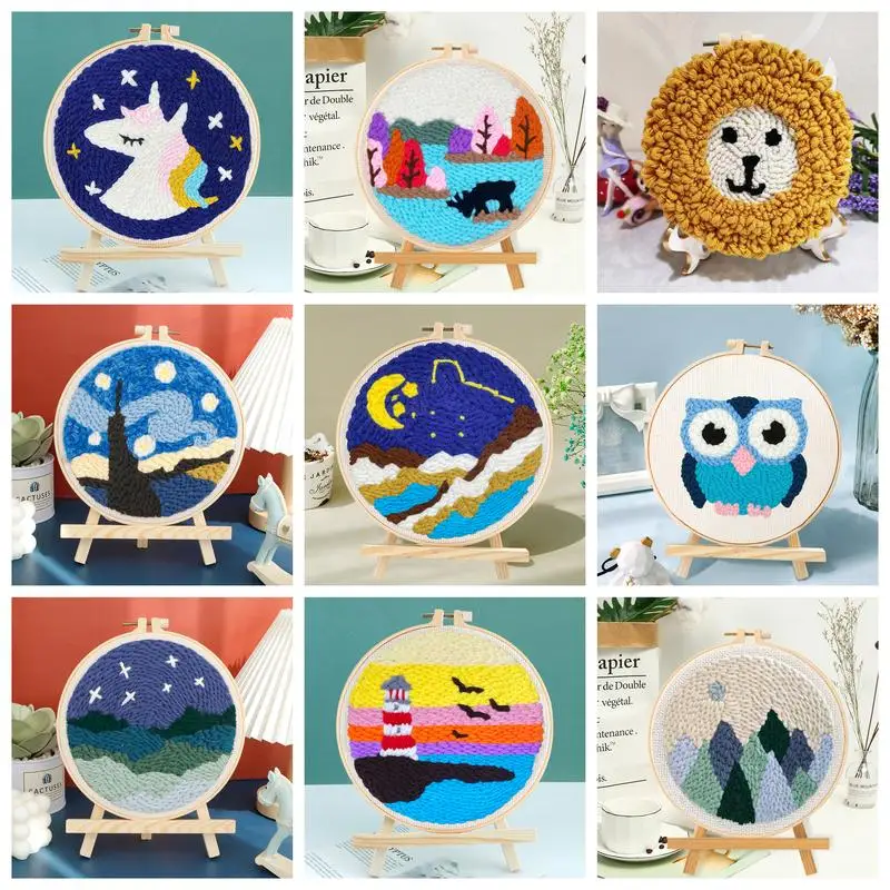 RUOPOTY Diy Punch Needle Embroidery Starter Kits For Beginner Lighthouse Diy Handicrafts Poking Embroidery Yarn Painting Arts
RUOPOTY Diy Punch Needle Embroidery Starter Kits For Beginner Lighthouse Diy Handicrafts Poking Embroidery Yarn Painting Arts