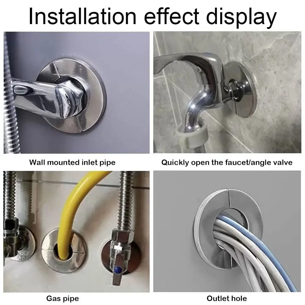 Useful Self-Adhesive Shower Faucet Cover Stainless Steel Silver Pipe Wall Covers Faucet Accessories
Useful Self-Adhesive Shower Faucet Cover Stainless Steel Silver Pipe Wall Covers Faucet Accessories