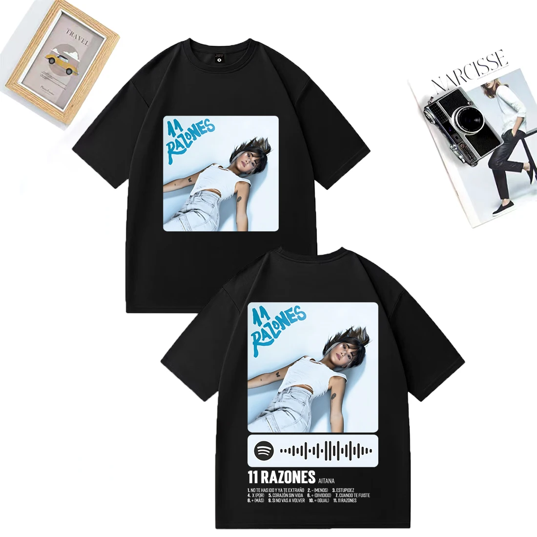 Hot sale Singer Aitanas Ocana Print T-Shirts Short Sleeve camiseta Vintage shirt Singer Top Summer Cotton Fashion Women Clothing
Hot sale Singer Aitanas Ocana Print T-Shirts Short Sleeve camiseta Vintage shirt Singer Top Summer Cotton Fashion Women Clothing