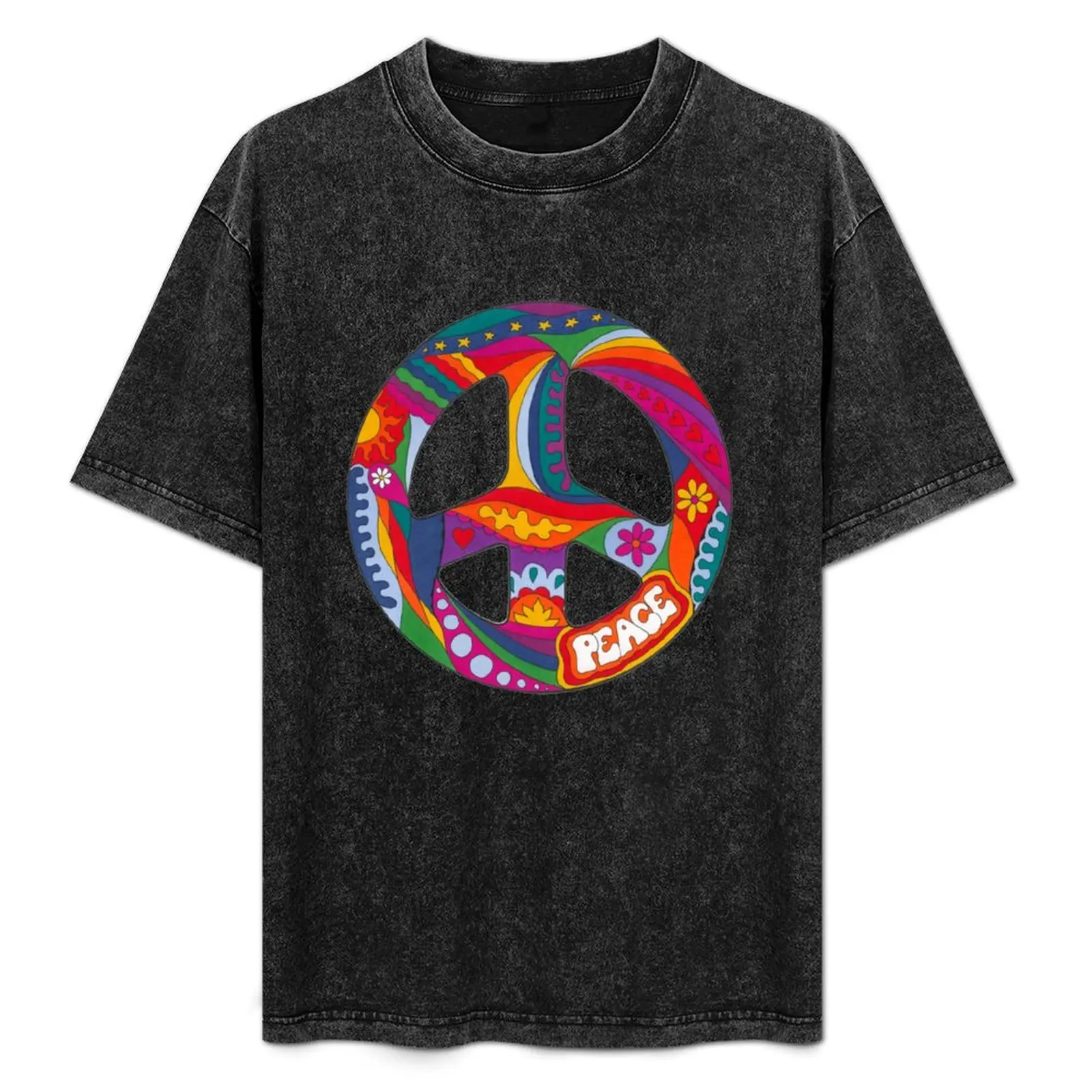 Psychedelic Peace Symbol T-Shirt Big and Tall Casual T-Shirt
Psychedelic Peace Symbol T-Shirt Big and Tall Casual T-Shirt