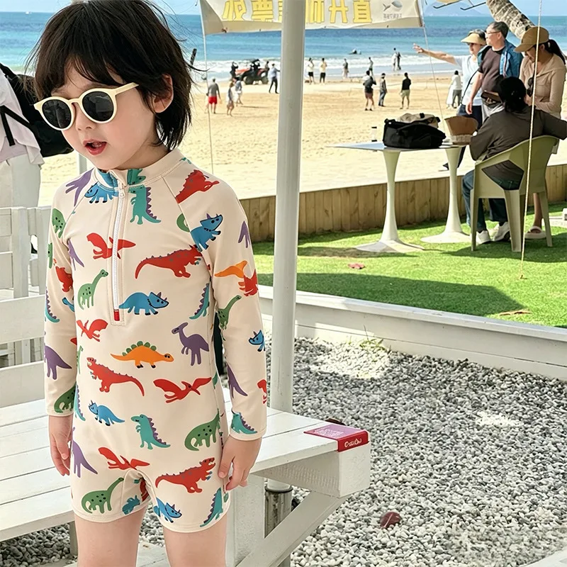 New Children's Long Sleeved One-piece Swimsuit, Sun Protection for Boys and Girls, Dinosaur Swimsuit, Beach Vacation Swimsuit
New Children's Long Sleeved One-piece Swimsuit, Sun Protection for Boys and Girls, Dinosaur Swimsuit, Beach Vacation Swimsuit