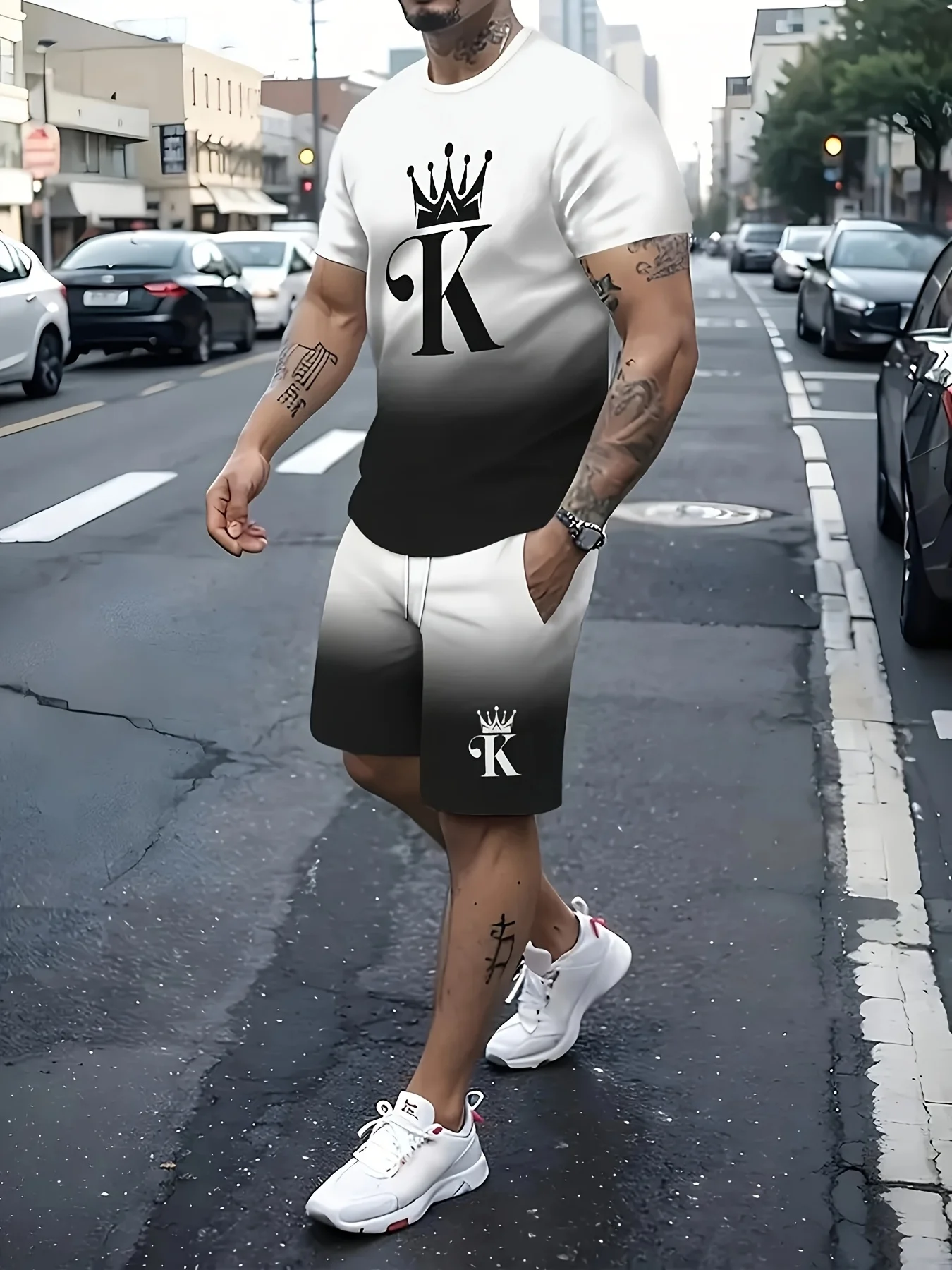 2025 Summer New Men's Suit K3D printed sportswear, men's T-shirt, shorts 2 sets, street wear, polyester fiber comfortable, soft,
2025 Summer New Men's Suit K3D printed sportswear, men's T-shirt, shorts 2 sets, street wear, polyester fiber comfortable, soft,