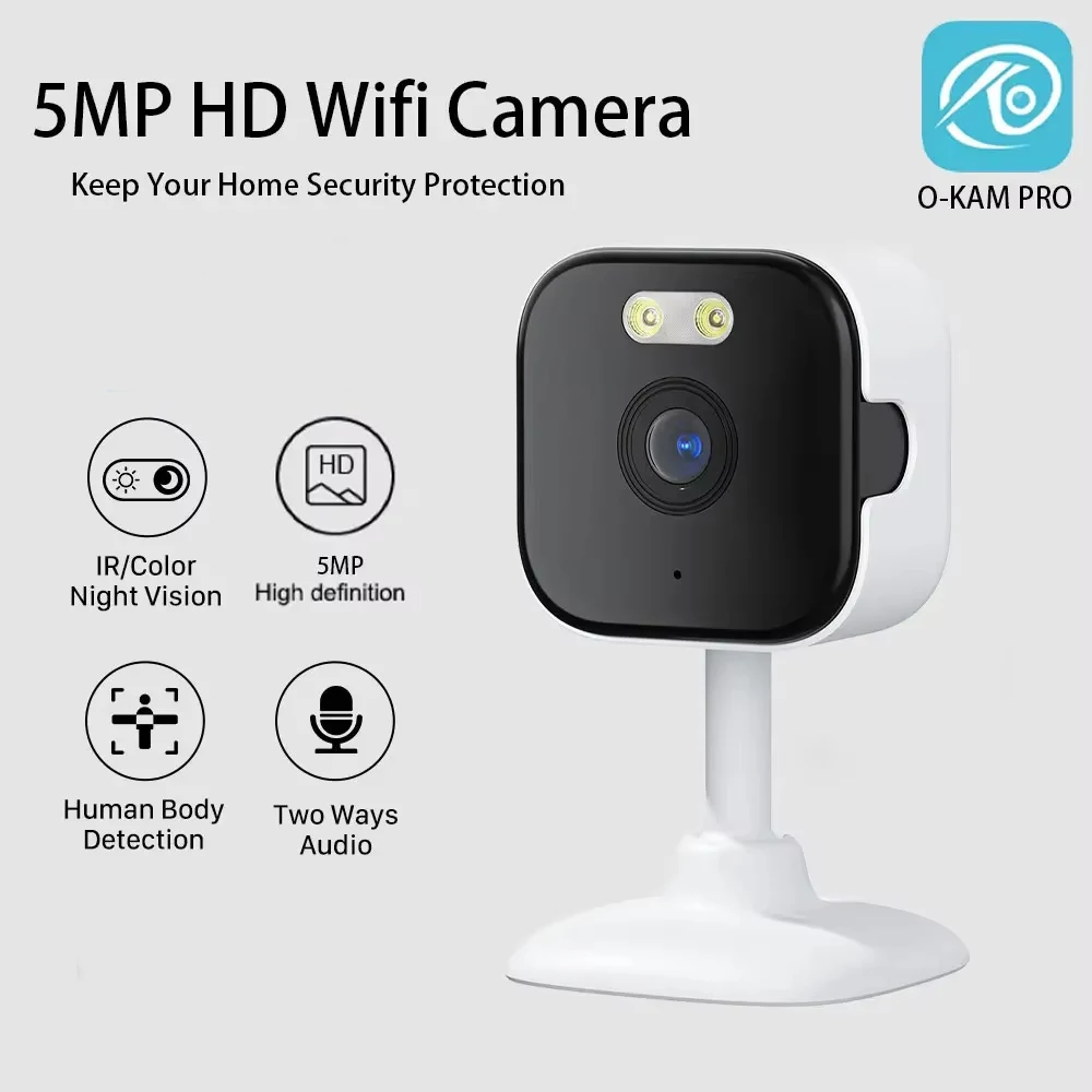 5-мегапиксельная HD Wi-Fi камера для дома, мини-камера для видеонаблюдения с ночным видением, двусторонней аудиосвязью, детектором движения человека, приложением O-KAM, 2-мегапиксельная камера безопасности.
5-мегапиксельная HD Wi-Fi камера для дома, мини-камера для видеонаблюдения с ночным видением, двусторонней аудиосвязью, детектором движения человека, приложением O-KAM, 2-мегапиксельная камера безопасности.
