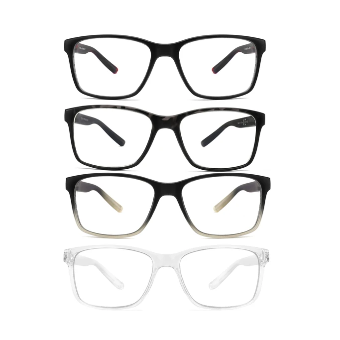 4 Pack Men's Reading Glasses, Anti Blue Light Presbyopic Eyeglasses, Classic Square Lightweight Readers For Daily Use
4 Pack Men's Reading Glasses, Anti Blue Light Presbyopic Eyeglasses, Classic Square Lightweight Readers For Daily Use