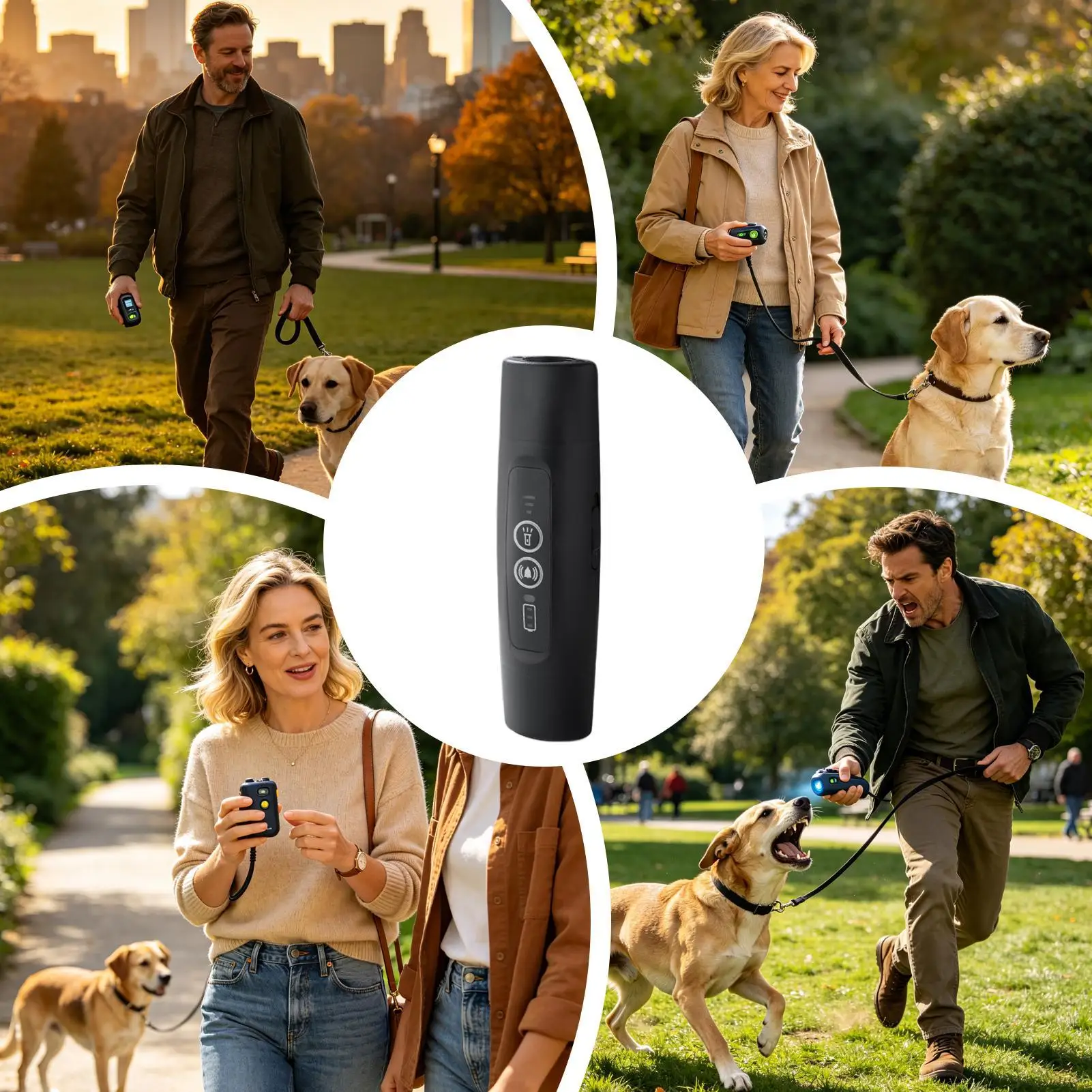Dog Barking Stopper 2 Speeds Ultrasonic Portable LED Flashlight Dog Fight Stopper For Garden Lawn Patio Balcony Walkway Pathway
Dog Barking Stopper 2 Speeds Ultrasonic Portable LED Flashlight Dog Fight Stopper For Garden Lawn Patio Balcony Walkway Pathway