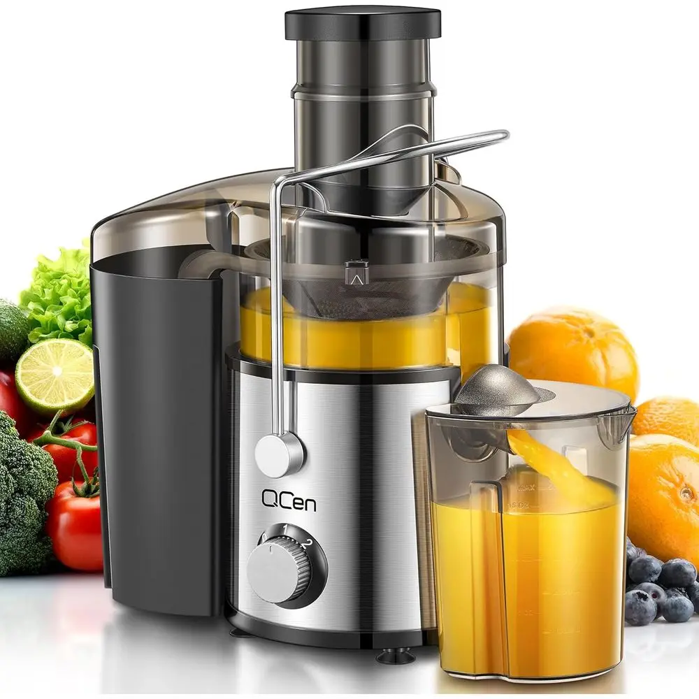 800W Centrifugal Juicer with 3 Feed Chute, Easy Clean, Stainless Steel, BPA-Free
800W Centrifugal Juicer with 3 Feed Chute, Easy Clean, Stainless Steel, BPA-Free