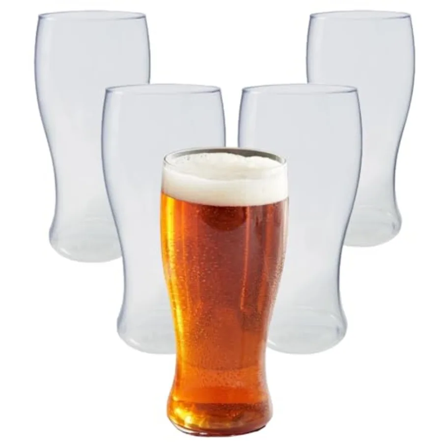 Unbreakable Classic Beer Pilsner Glasses Shatterproof Tritan Plastic Design Ideal for Indoor and Outdoor Events Reusable and Du
Unbreakable Classic Beer Pilsner Glasses Shatterproof Tritan Plastic Design Ideal for Indoor and Outdoor Events Reusable and Du