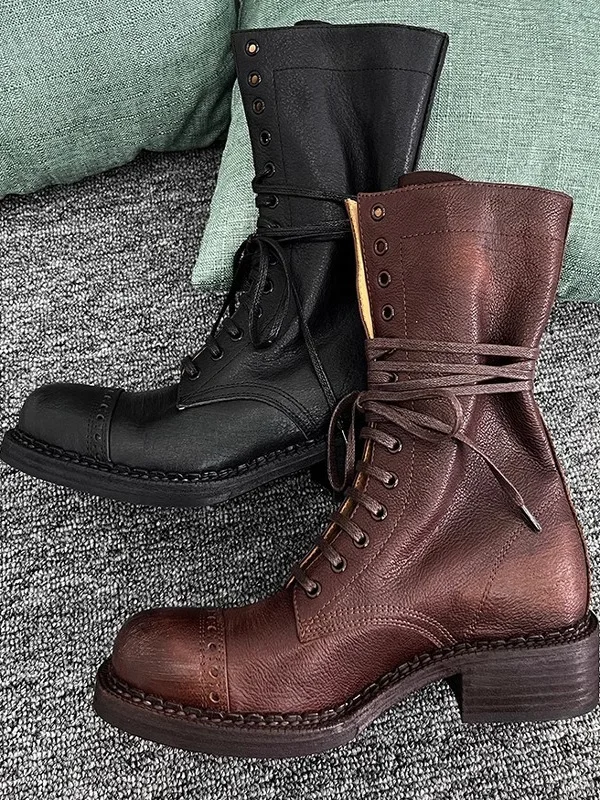 British Style Short Boots Women's Spring Summer Autumn Season Versatile Thick Heel Motorcycle Boots Trendy Retro Style
British Style Short Boots Women's Spring Summer Autumn Season Versatile Thick Heel Motorcycle Boots Trendy Retro Style