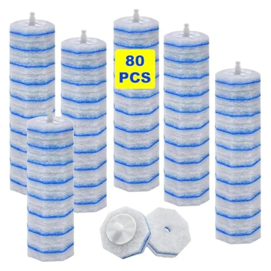 80 Pack Disposable Toilet Wand Refills, High-Density Replacement Scrubber Heads, Bathroom Toilet Bowl Cleaning Brush Pads
80 Pack Disposable Toilet Wand Refills, High-Density Replacement Scrubber Heads, Bathroom Toilet Bowl Cleaning Brush Pads