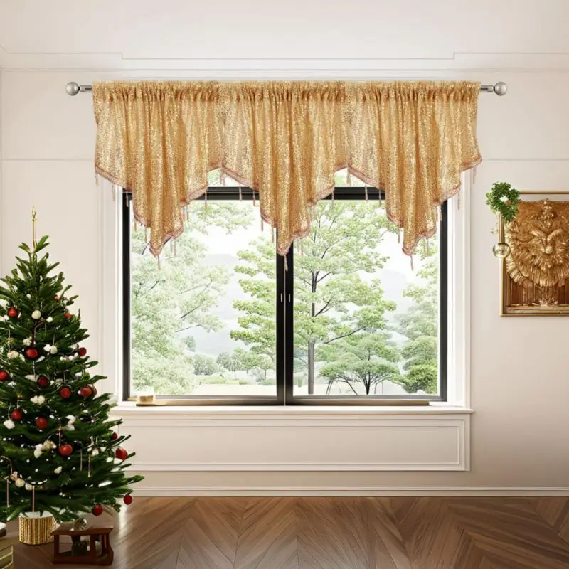 1pcs 60X130cm Solid Color Triangle Shape Kitchen Crystal Short Curtain Window Valance Drape Sequin Curtains Home Decor
1pcs 60X130cm Solid Color Triangle Shape Kitchen Crystal Short Curtain Window Valance Drape Sequin Curtains Home Decor