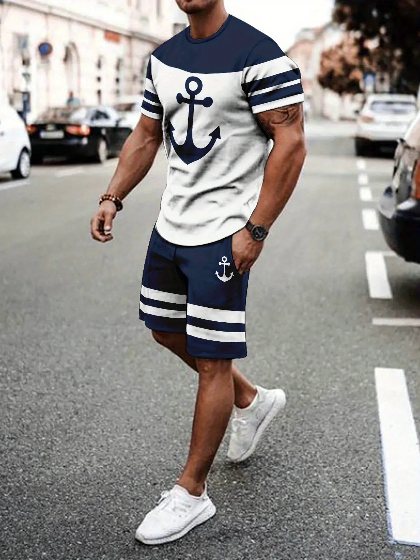 Casual Sports Suit Breathable Outdoor Casual Men's T-Shirt and Five Pants Suit Summer 3D Printing Suit Men's Adult Suit
Casual Sports Suit Breathable Outdoor Casual Men's T-Shirt and Five Pants Suit Summer 3D Printing Suit Men's Adult Suit