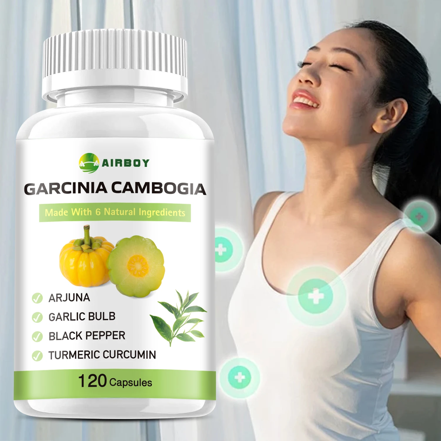 Garcinia Cambogia Capsules - Intestinal Cleansing, Weight Management, Provides Energy, Appetite Suppression, Energy Metabolism
Garcinia Cambogia Capsules - Intestinal Cleansing, Weight Management, Provides Energy, Appetite Suppression, Energy Metabolism