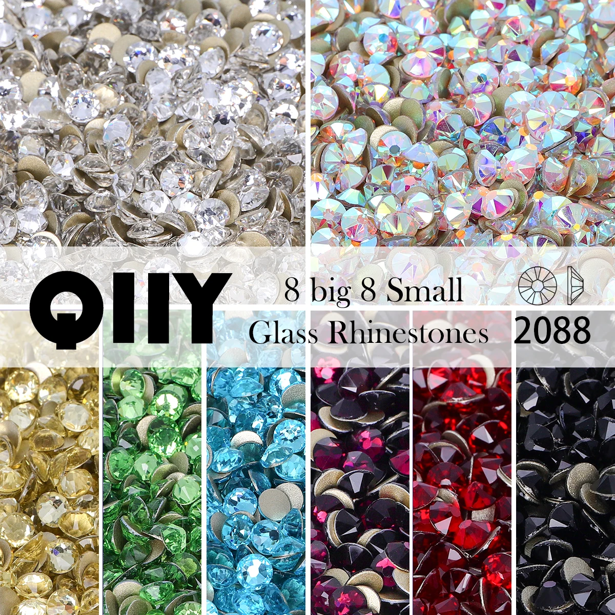 Высококачественные стеклянные стразы QIIY SS16-SS30 2088, плоские, 8 больших и 8 маленьких размеров, для рукоделия, декора одежды и платьев.
Высококачественные стеклянные стразы QIIY SS16-SS30 2088, плоские, 8 больших и 8 маленьких размеров, для рукоделия, декора одежды и платьев.