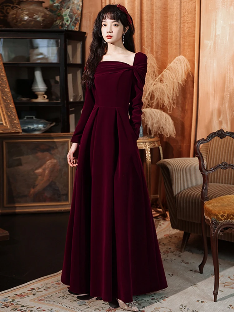 Red Velvet Long Sve Wedding Dr Korean Sle mid Waist Zipper Ba Bodycon Gown for Engagement Parties Weddings And Dail...
Red Velvet Long Sve Wedding Dr Korean Sle mid Waist Zipper Ba Bodycon Gown for Engagement Parties Weddings And Dail...