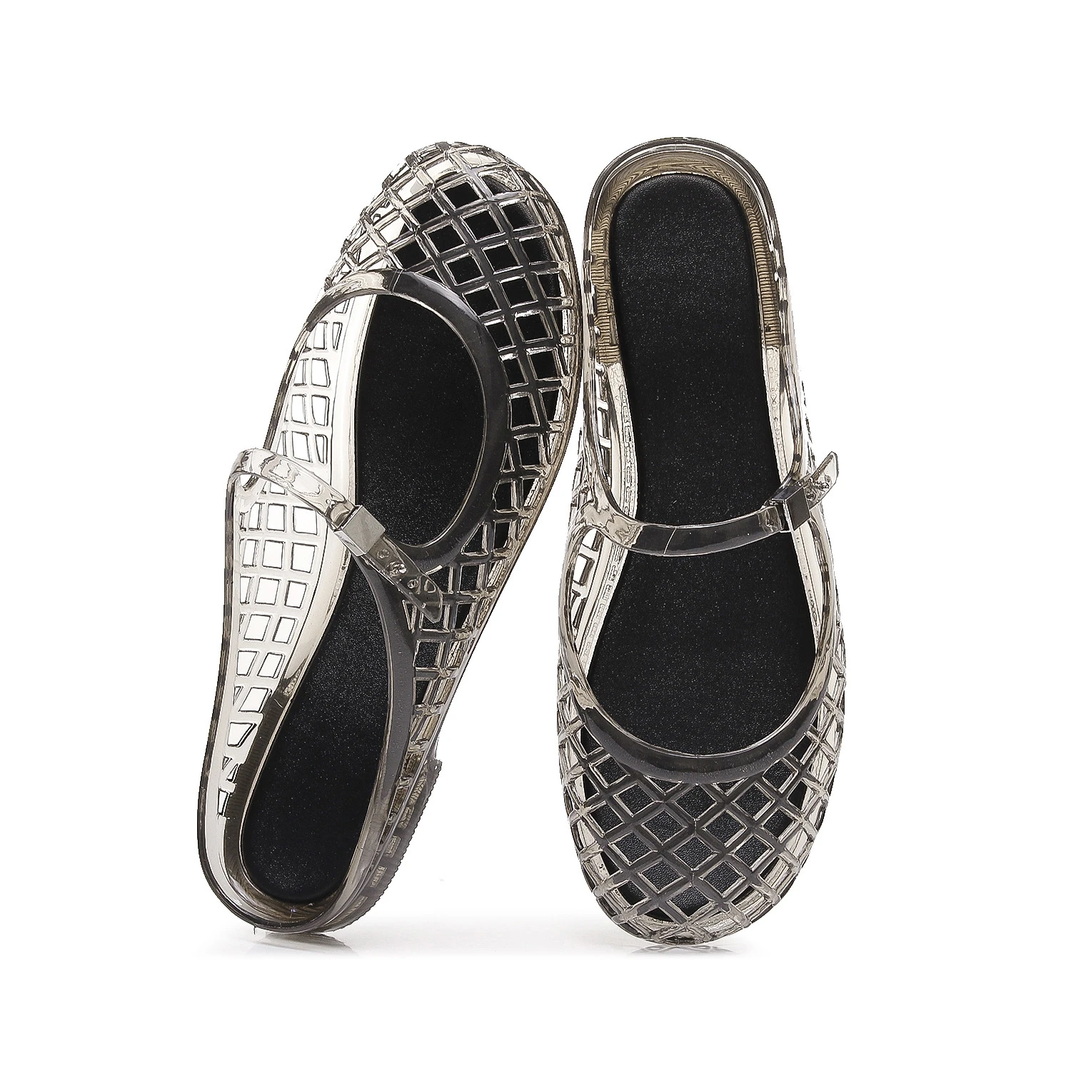 Breathable Hollow Grid PVC Jelly Mules Shoes Women Mary Jane Buckle Strap Transparent Slides Cutout Slip On Daily Summer Sandals
Breathable Hollow Grid PVC Jelly Mules Shoes Women Mary Jane Buckle Strap Transparent Slides Cutout Slip On Daily Summer Sandals