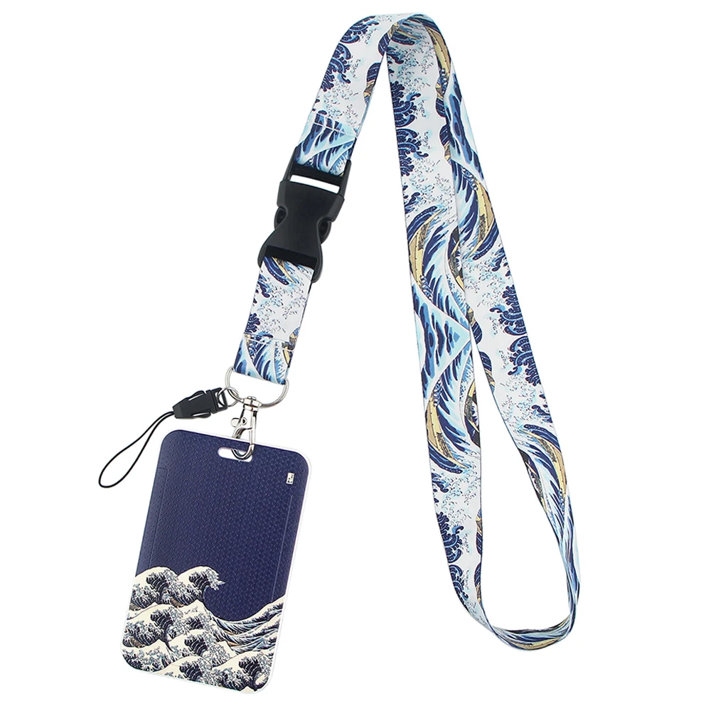 Vintage Japanese Wave Neck Strap Lanyards For Keychain ID Credit Card Pass Hang Rope Cell Phone Charm Accessories Gifts
Vintage Japanese Wave Neck Strap Lanyards For Keychain ID Credit Card Pass Hang Rope Cell Phone Charm Accessories Gifts