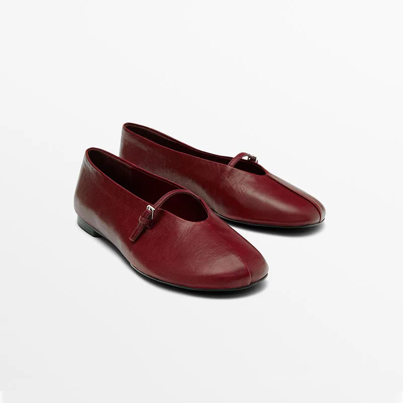 Withered Minimalist Women's Shoes Red Sheepskin Ballet Shoes Soft Leather 2026 Summer Shallow Mouth Mary Jane Shoes For Woman
Withered Minimalist Women's Shoes Red Sheepskin Ballet Shoes Soft Leather 2026 Summer Shallow Mouth Mary Jane Shoes For Woman