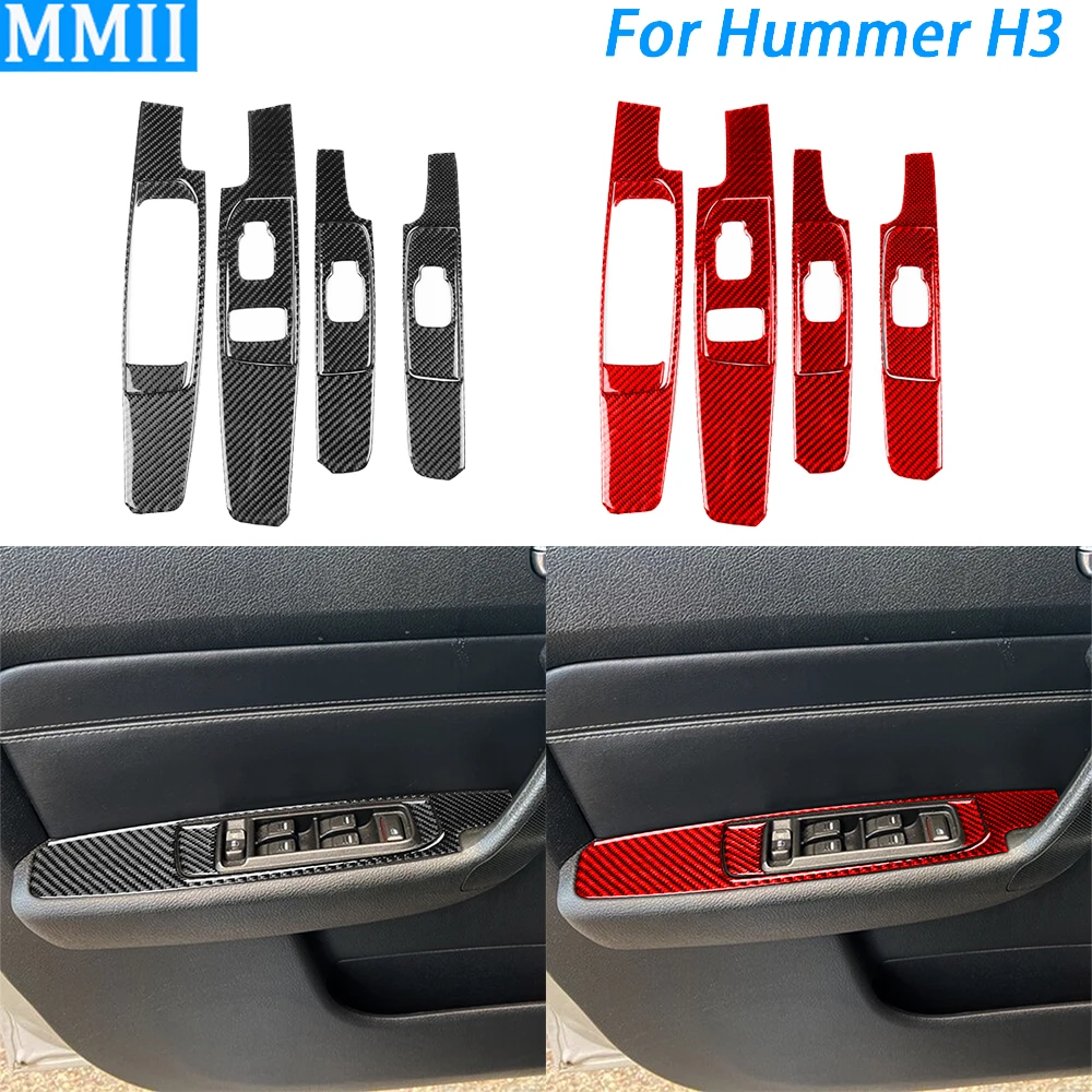 For Hummer H3 2006-2010 Real Carbon Fiber Window Lift Control Panel Suit Trim Cover Car Interior Decoration Accessories Sticker
For Hummer H3 2006-2010 Real Carbon Fiber Window Lift Control Panel Suit Trim Cover Car Interior Decoration Accessories Sticker