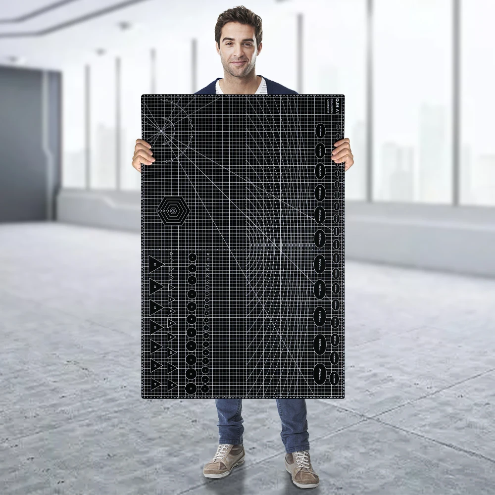 A1 Size Durable Cutting Mat, 35.43"x23.62" - Multi-Purpose PVC Cutting Board for DIY Crafts, Sewing, Paper Crafts, Clay Work
A1 Size Durable Cutting Mat, 35.43"x23.62" - Multi-Purpose PVC Cutting Board for DIY Crafts, Sewing, Paper Crafts, Clay Work