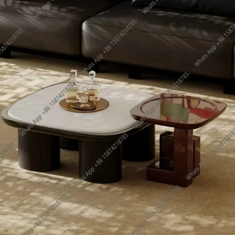 Natural luxury stone coffee table living room household Italian light luxury high-end atmosphere creative square marble coffee t
Natural luxury stone coffee table living room household Italian light luxury high-end atmosphere creative square marble coffee t